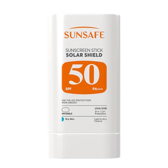 ضد آفتاب استیکی سان سیف مدل Solar Shield با SPF 50 مناسب پوست های خشک وزن 20 گرم