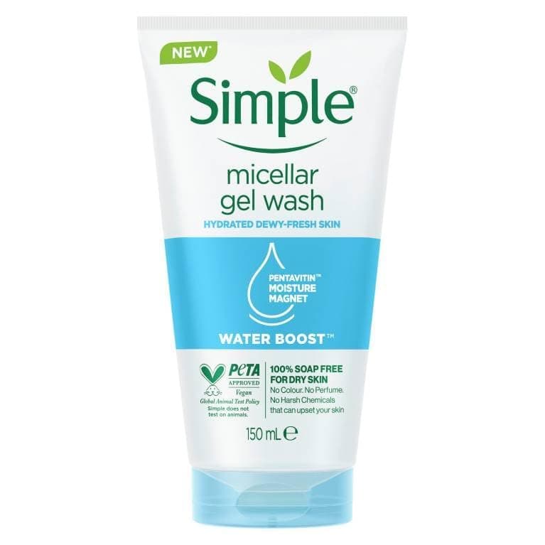 ژل شستشو میسلار ژل سیمپل مدل Simple Micellar Facial Gel Wash