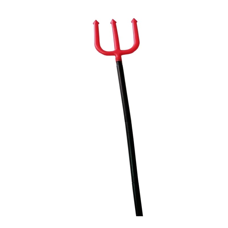 کاستوم جادوگر | ست شنل مشکی و عصای سه شاخ (فری سایز) — تصویر ۶