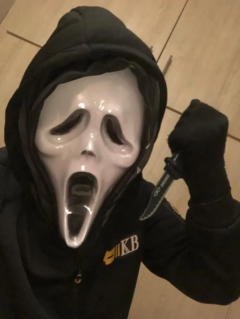 ماسک جیغ خون‌ریزی‌کننده | ماسک Scream همراه با پمپ خون مصنوعی — تصویر ۴