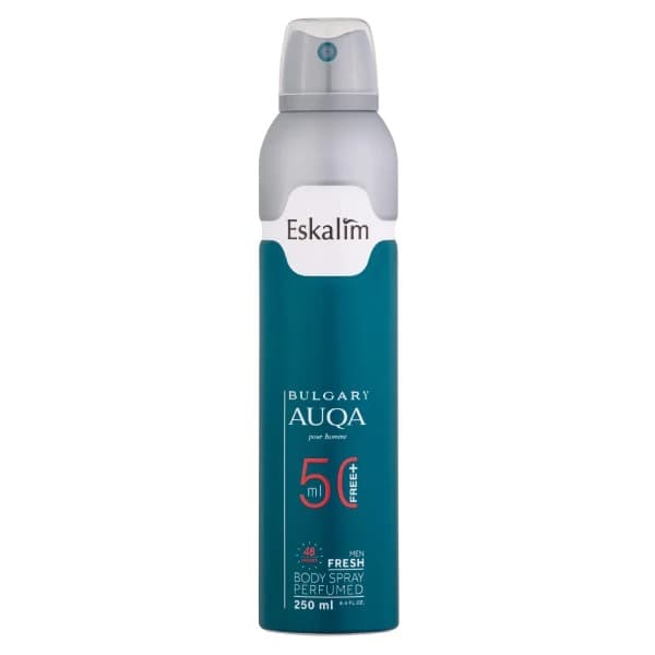 بادی اسپری مردانه اسکالیم بولگاری آکوا ESKALIM BODY SPRAY BVLGARI AQVA 250ML