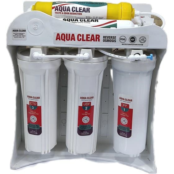 دستگاه تصفیه اب شاسی پلاستیکی 6 مرحله ایرانی AQUA CLEAR