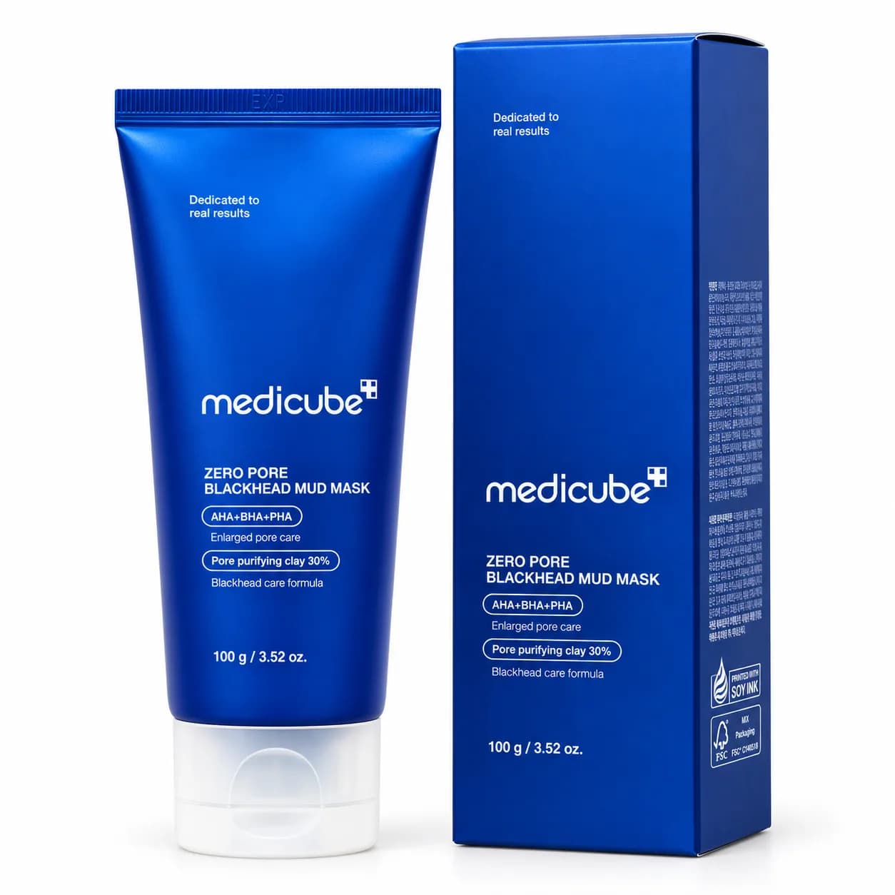 ماسک خاک رس کنترل منافذ و جوش سر سیاه مدی کیوب Medicube حجم 100 گرم