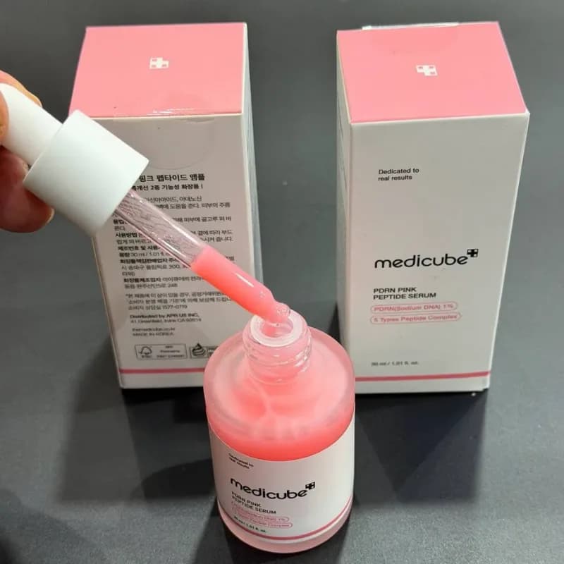 سرم PDRN و پپتاید صورتی مدی کیوب MEDICUBE حجم 30 میلی لیتر — تصویر ۵