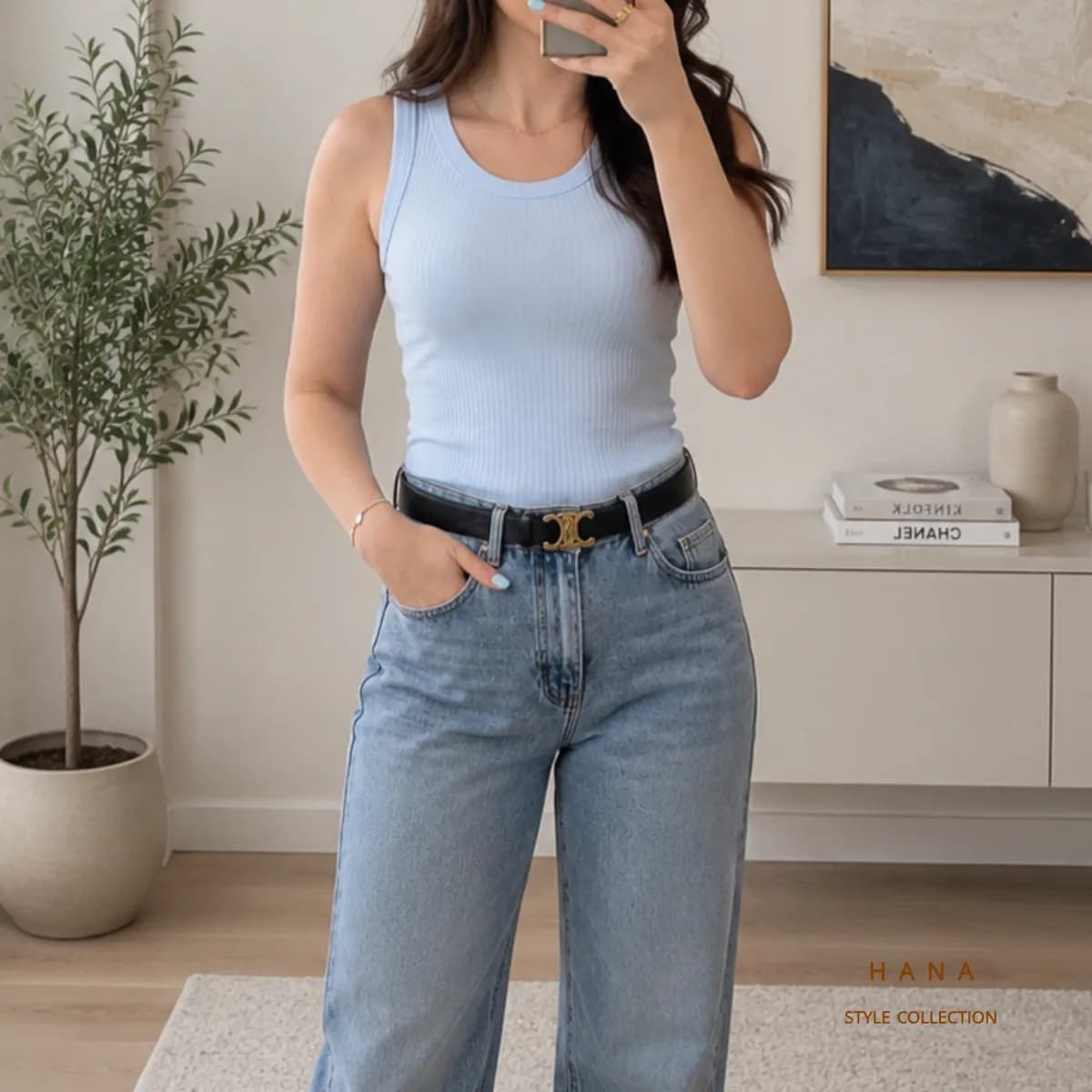 تاپ یقه گرد کبریتی آیلین — تصویر ۷
