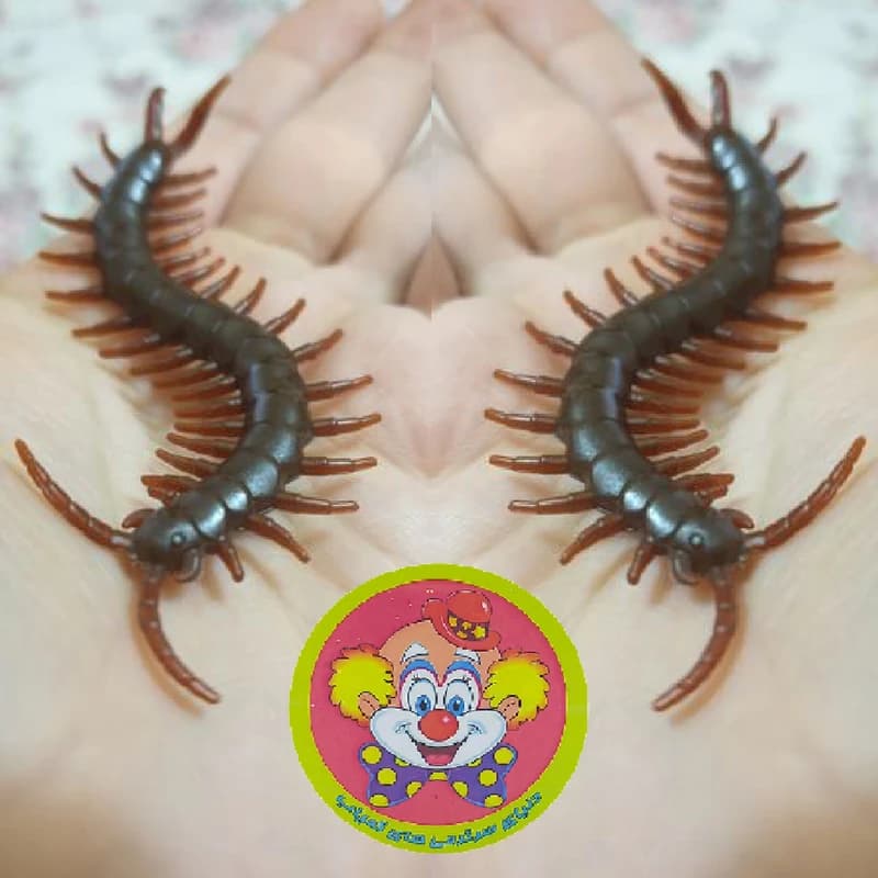 ابزار شوخی دنیای سرگرمی مدل هزارپا مصنوعی بسته 4 عددی — تصویر ۳