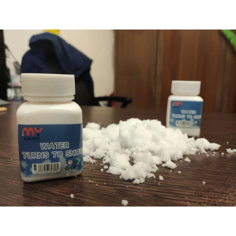 پودر جادویی تبدیل آب به برف (برف مصنوعی شعبدهبازی) — تصویر ۳