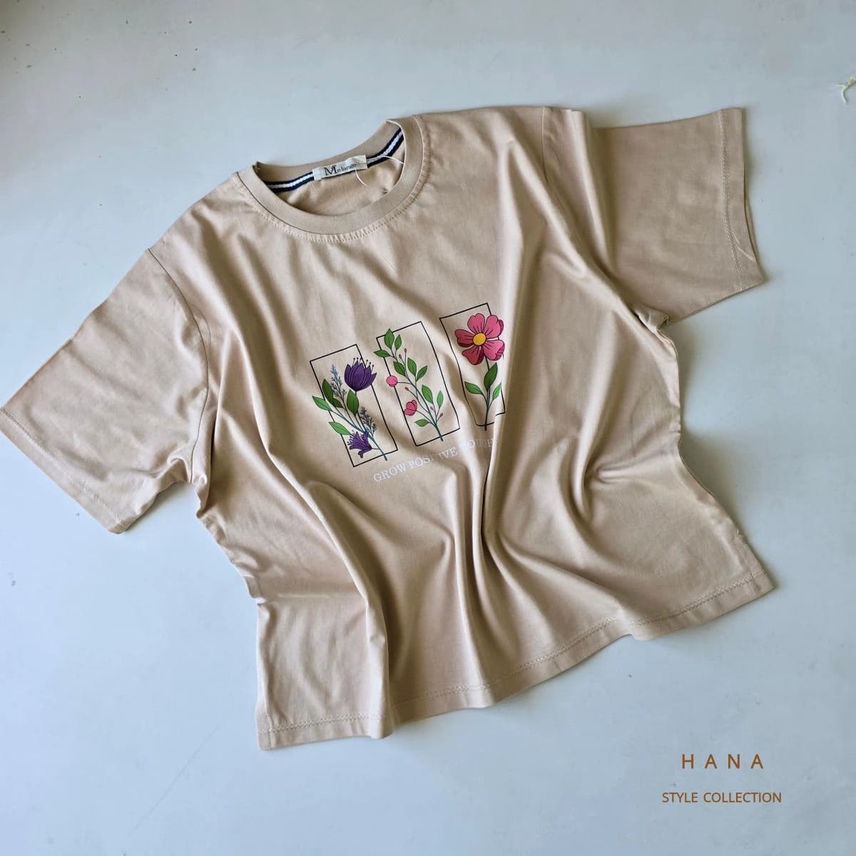 تیشرت کراپ پنبه flower — تصویر ۷