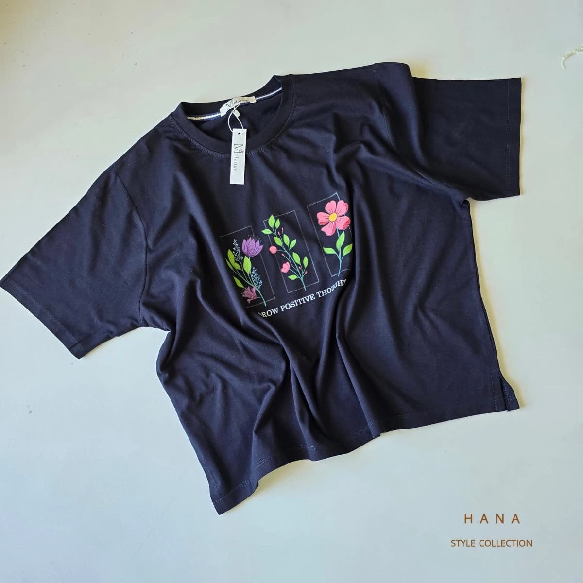 تیشرت کراپ پنبه flower — تصویر ۶