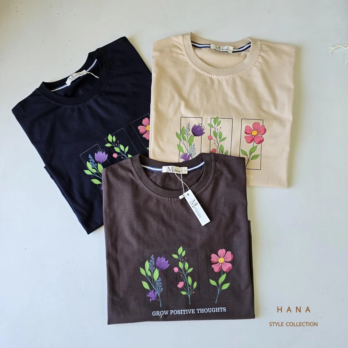 تیشرت کراپ پنبه flower — تصویر ۳