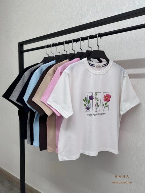تیشرت کراپ پنبه flower