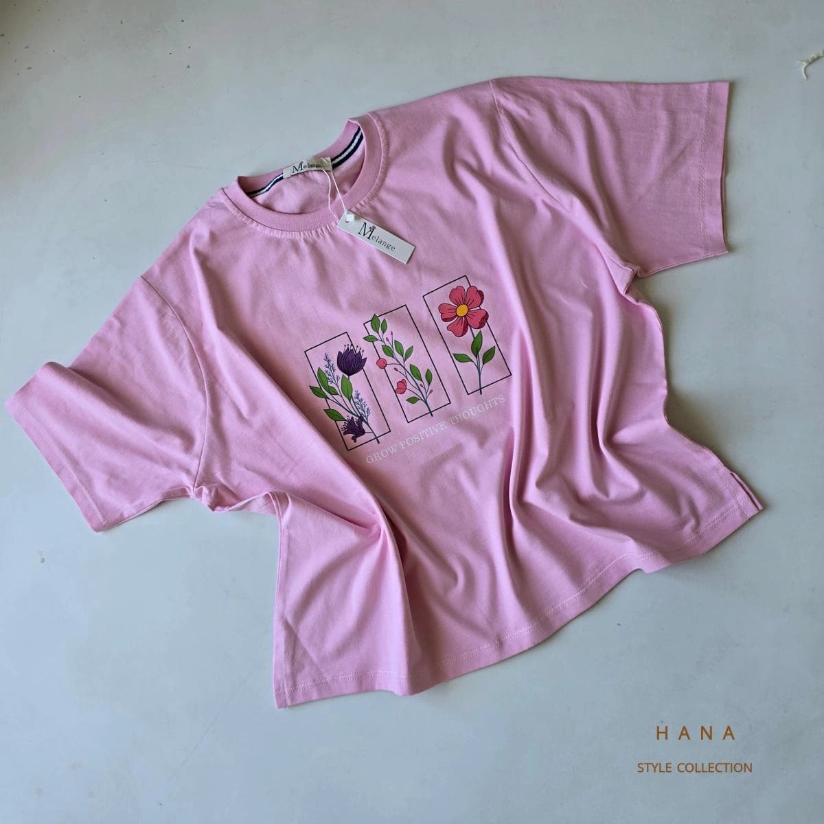 تیشرت کراپ پنبه flower — تصویر ۵