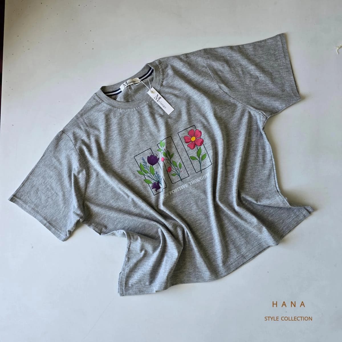تیشرت کراپ پنبه flower — تصویر ۴
