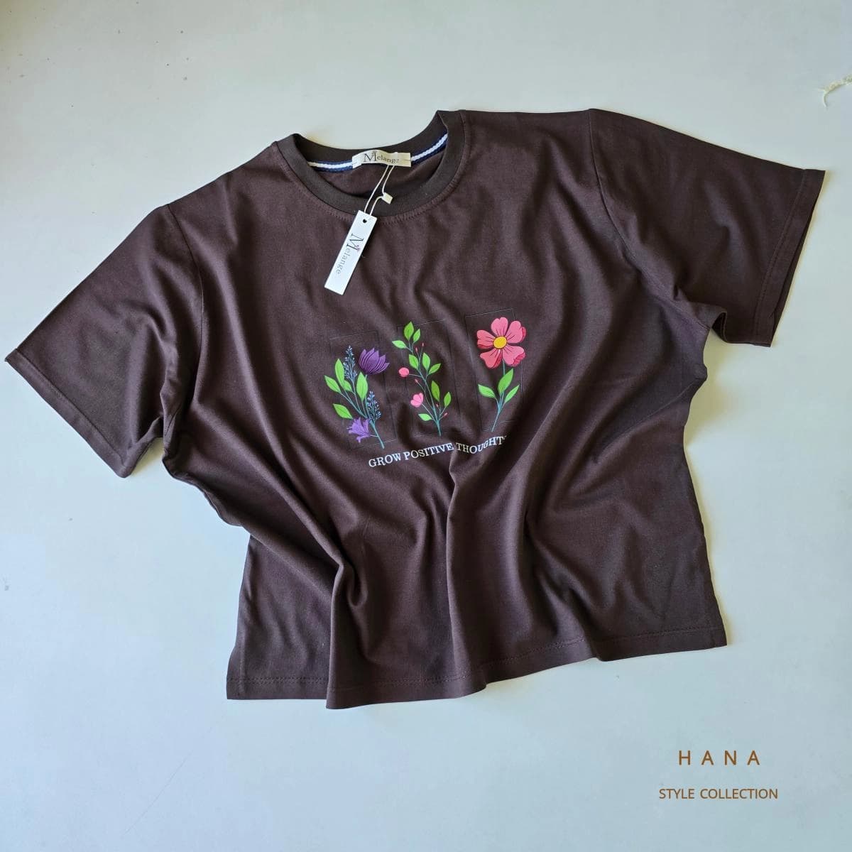 تیشرت کراپ پنبه flower — تصویر ۸