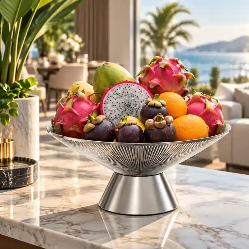 میوه خوری کریستال لینا مدل بزرگ HAPPY HOME L-104