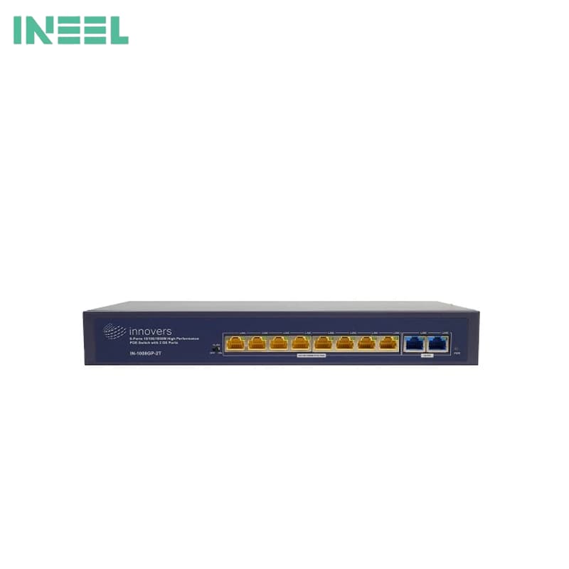 سوییچ 8 پورت POE مگابیتی اینوورس مدل IN-1008GP-2T Desktop — تصویر ۳