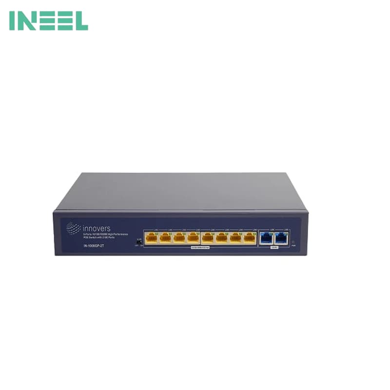 سوییچ 8 پورت POE مگابیتی اینوورس مدل IN-1008GP-2T Desktop — تصویر ۲