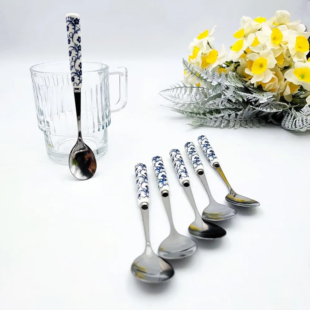 قاشق چای خوری گل آبی دنی هوم — تصویر ۲