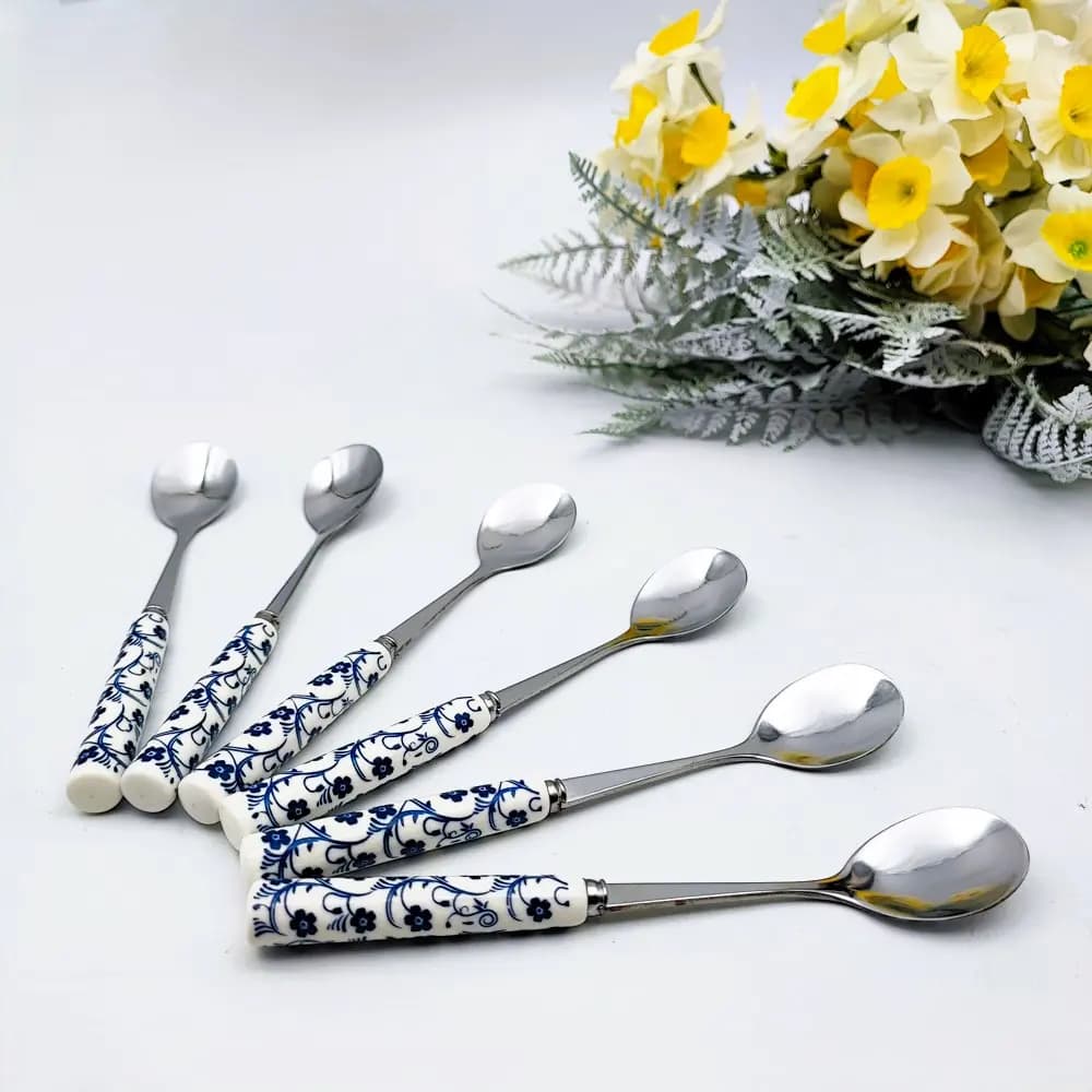 قاشق چای خوری گل آبی دنی هوم