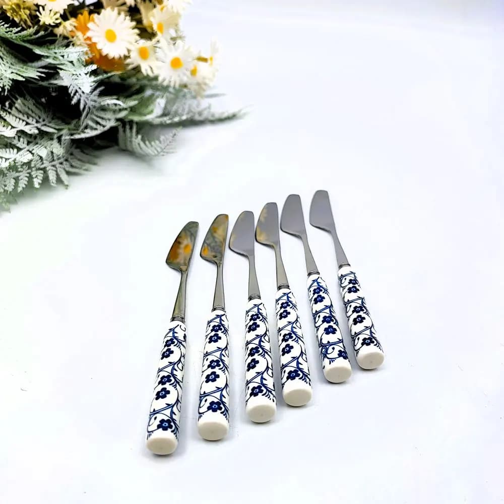 کارد کره خوری گل آبی دنی هوم