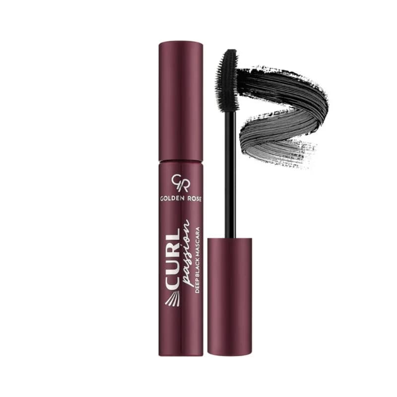 ریمل گلدن رز Golden Rose مدل Curl Passion Deep Black — تصویر ۲