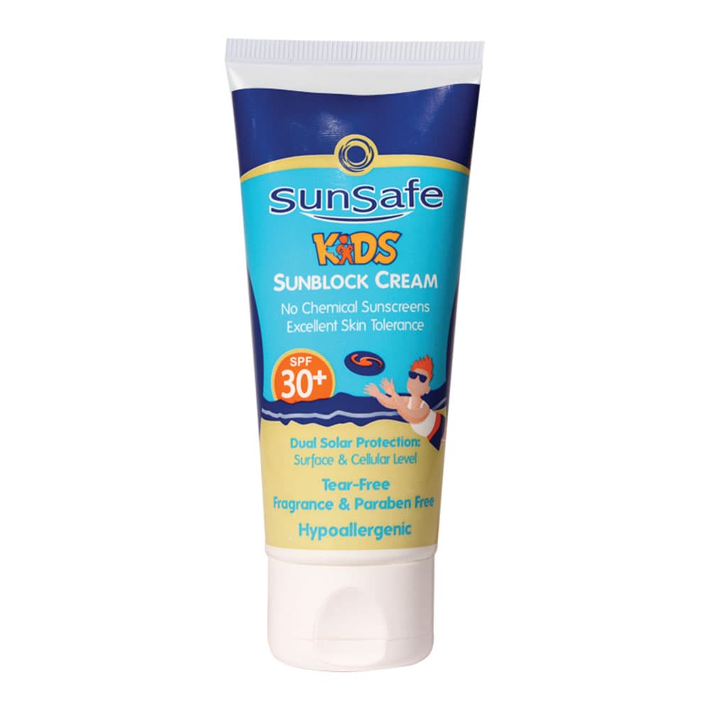 کرم ضد آفتاب کودکان +SPF 30 سان سیف حجم 50 میل