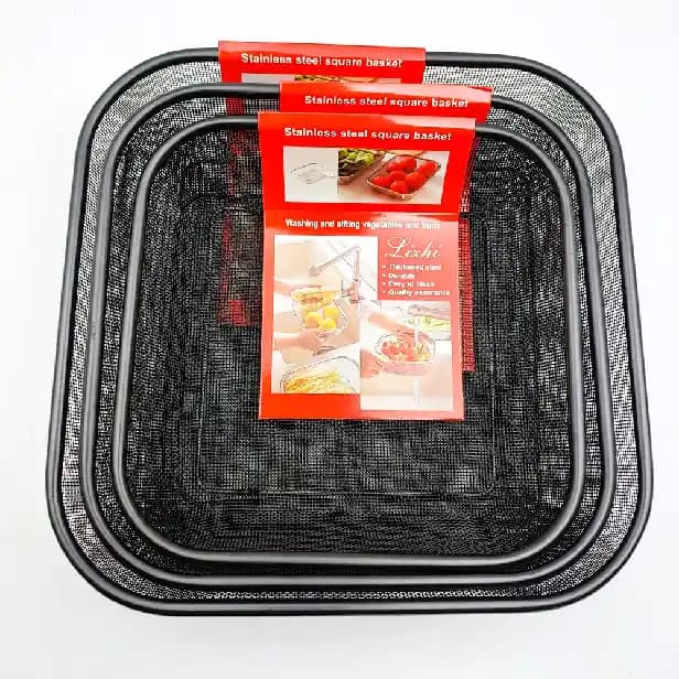 سبد توری فلزی مربع Lizhi — تصویر ۲
