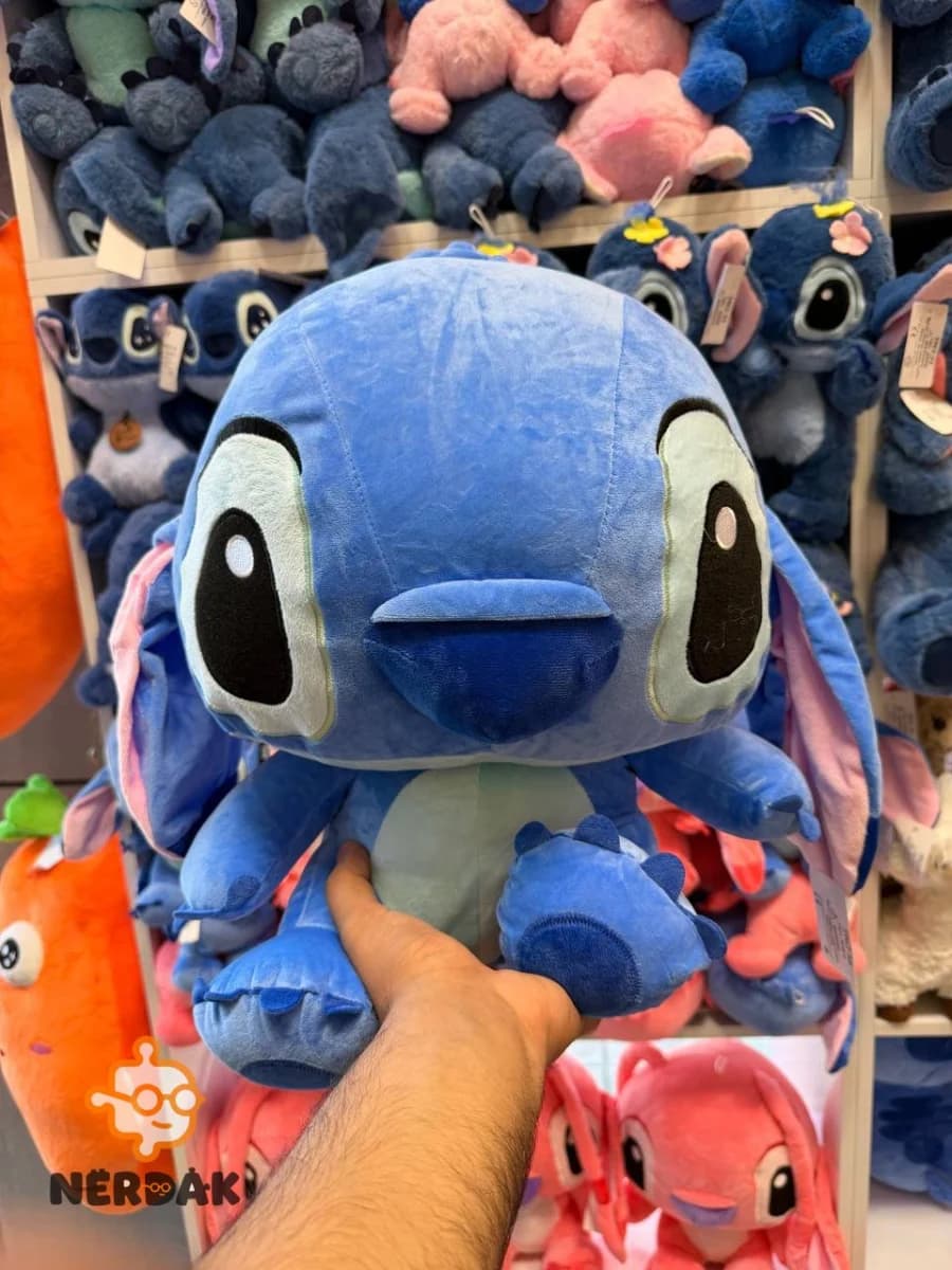 عروسک پولیشی استیچ (Stitch) رنگ آبی – سایز متوسط کد 31297 — تصویر ۲