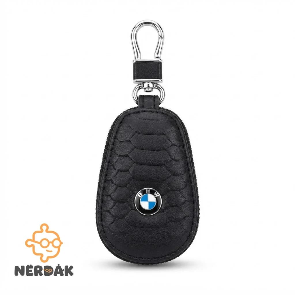 کاور ریموت کی‌لس چرمی پوست ماری بی ام و (BMW) – مشکی کد 29409