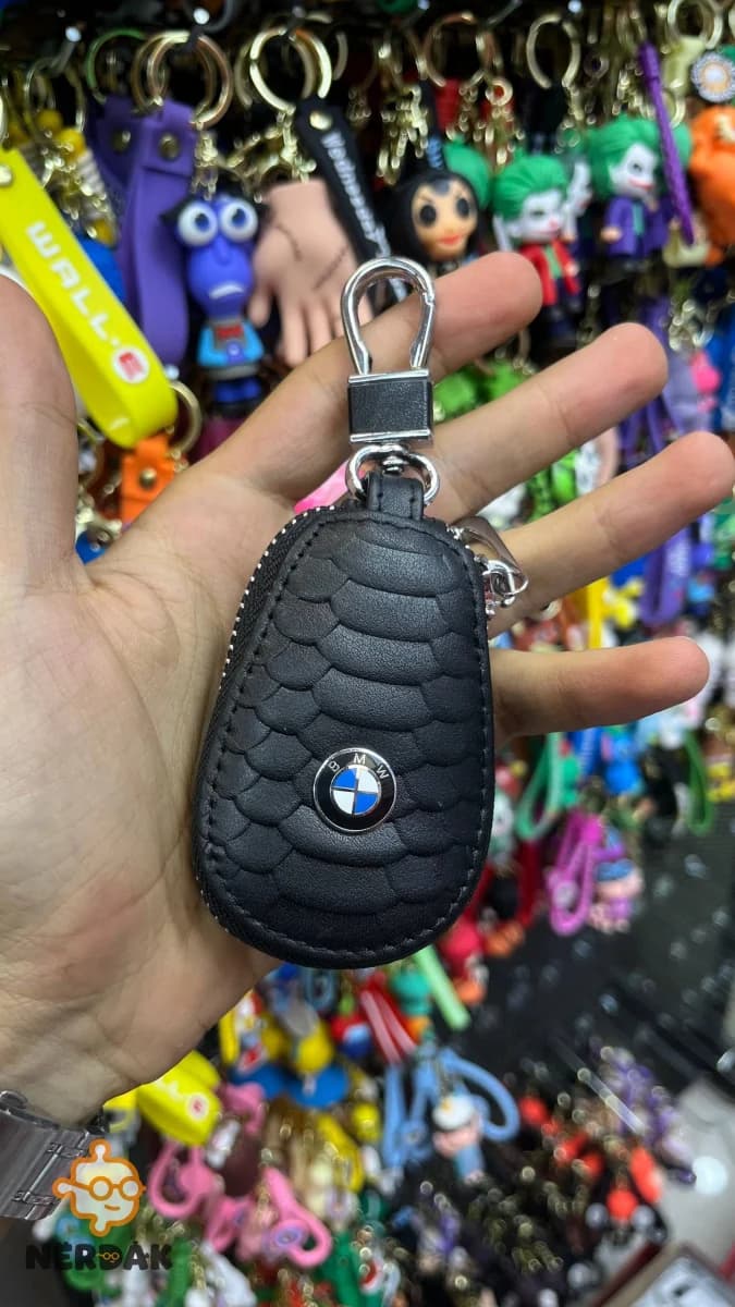 کاور ریموت کیلس چرمی پوست ماری بی ام و (BMW) – مشکی کد 29409 — تصویر ۲
