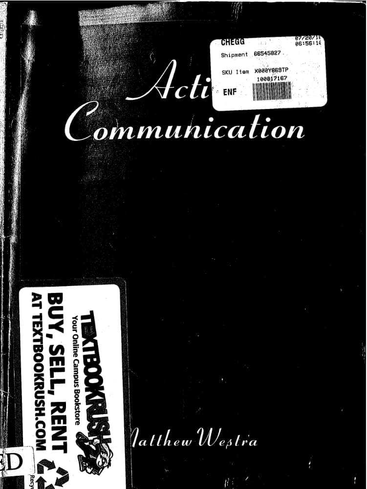 کتاب Active Communication (ارتباطات فعال) نسخه انگلیسی PDF | متیو وِسترا