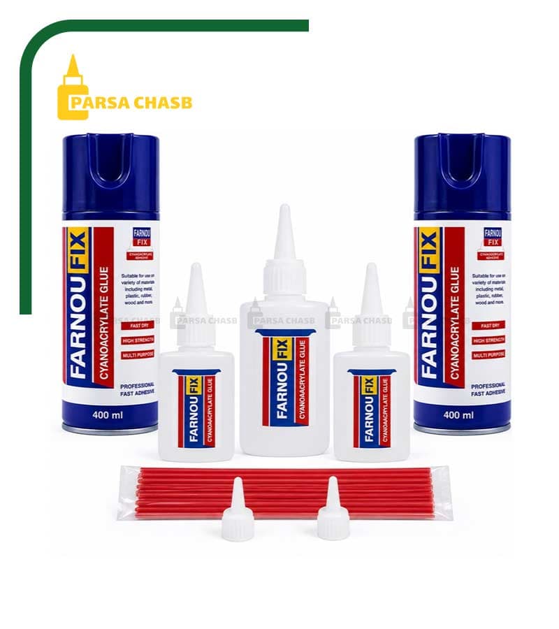 چسب 123 فرنوفیکس FARNOUFIX 400 میل | نمایندگی چسب 123 فرنوفیکس مخصوص سنگ و سرامیک و ام دی اف حجم 400 میلی لیتر کارتن 24 عددی ظرف نرم کارتنی و پالتی — تصویر ۳