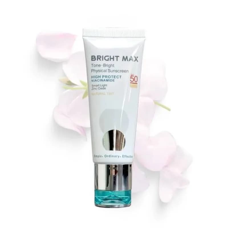 ضد آفتاب فیزیکال رنگی برایت مکس مدل Tone Bright با SPF 50 حجم 40 میلی لیتر — تصویر ۷