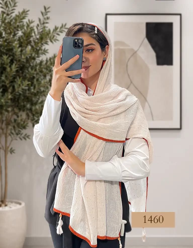 شال توپ توپی نقره کوب کد 1460