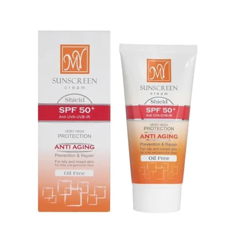 کرم ضد آفتاب بی رنگ مای مناسب پوست خشک SPF50 حجم ۵۰ میل