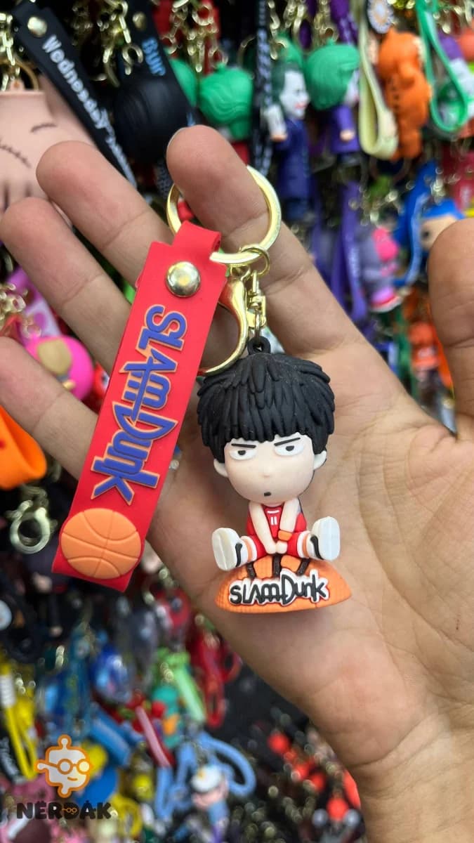 جاسوییچی سیلیکونی انیمه اسلم دانک (Slam Dunk) کاراکتر روکاوا (Rukawa) رنگ قرمز کد 90548 — تصویر ۲