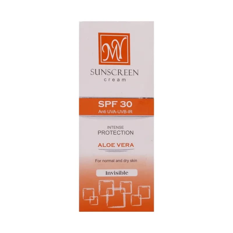 کرم ضد آفتاب بی رنگ آلوئه ورا مای مناسب پوست خشک SPF30 حجم ۵۰ میل — تصویر ۴