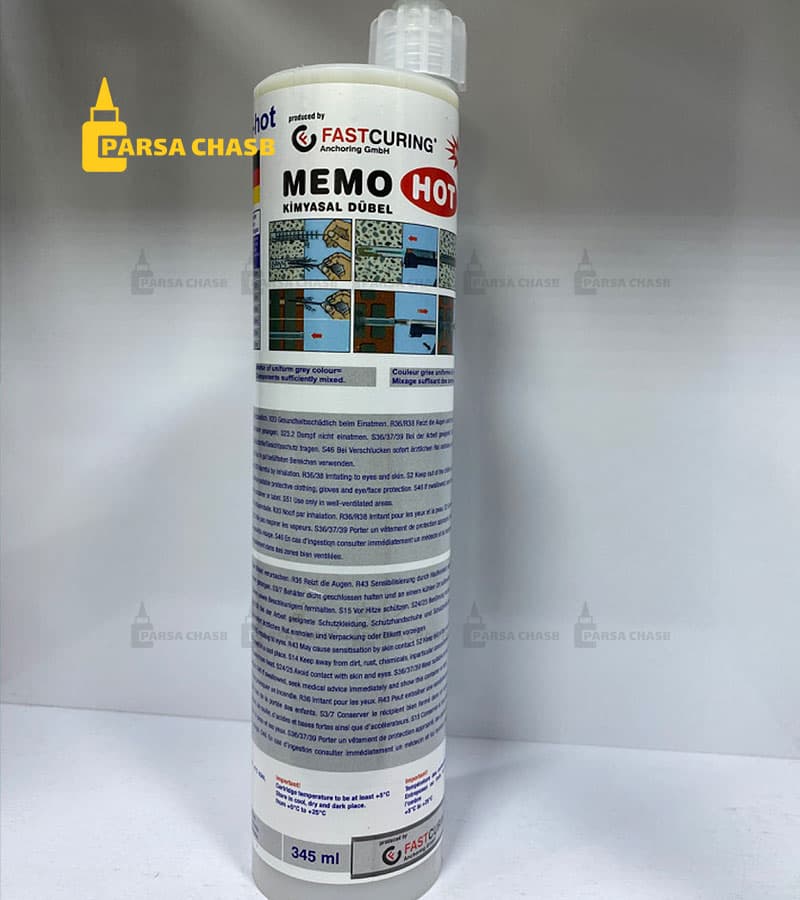 چسب کاشت میلگرد مموهات 345 میل | چسب کاشت میلگرد MEMO HOT اصلی — تصویر ۴