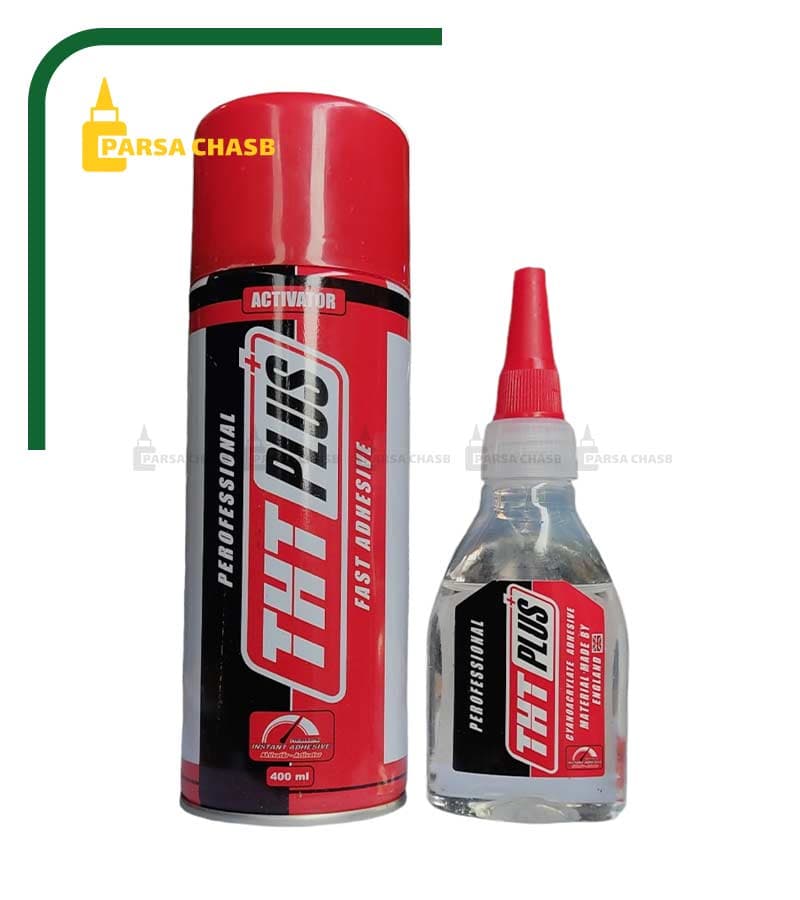 چسب 123 تی اچ تی پلاس 400 میل ظرف شفاف |چسب 123 THT PLUS