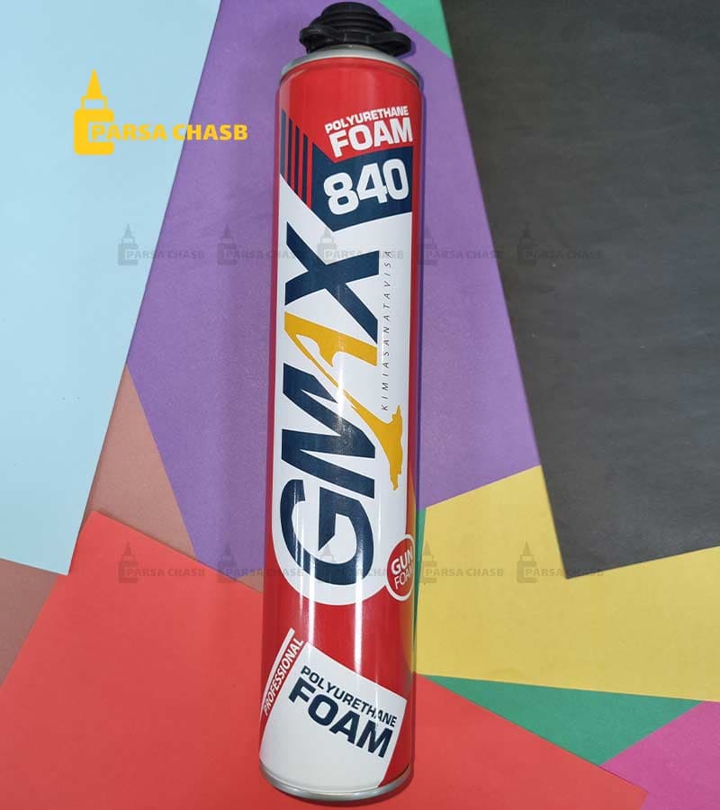 اسپری فوم پلی یورتان گان خور جی مکس 840 | فوم درزگیر گان خور Gmax — تصویر ۴