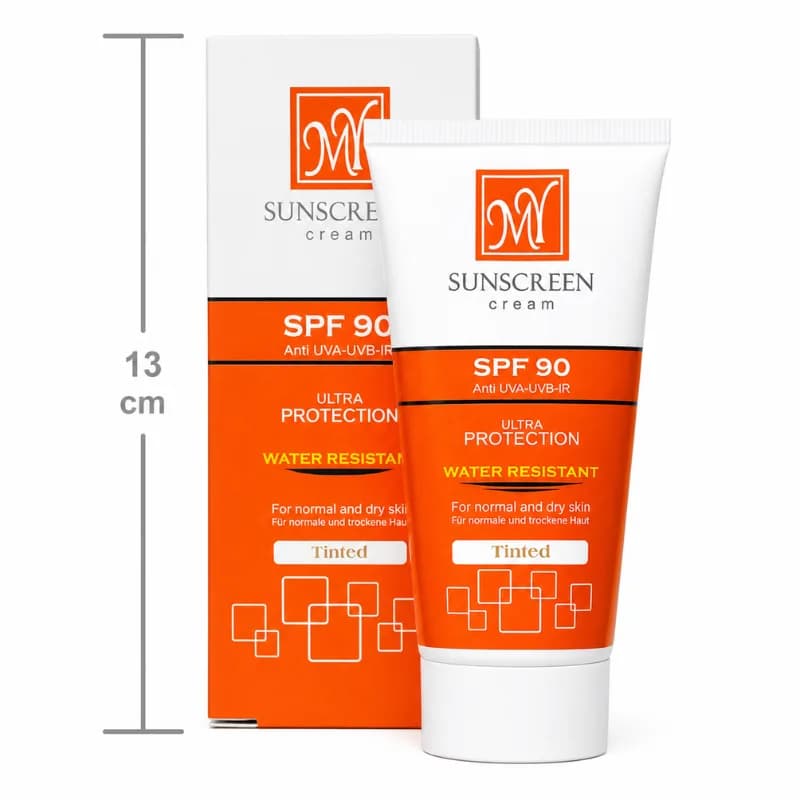 کرم ضد آفتاب رنگی مای مناسب پوست خشک SPF90 حجم ۵۰ میل — تصویر ۶