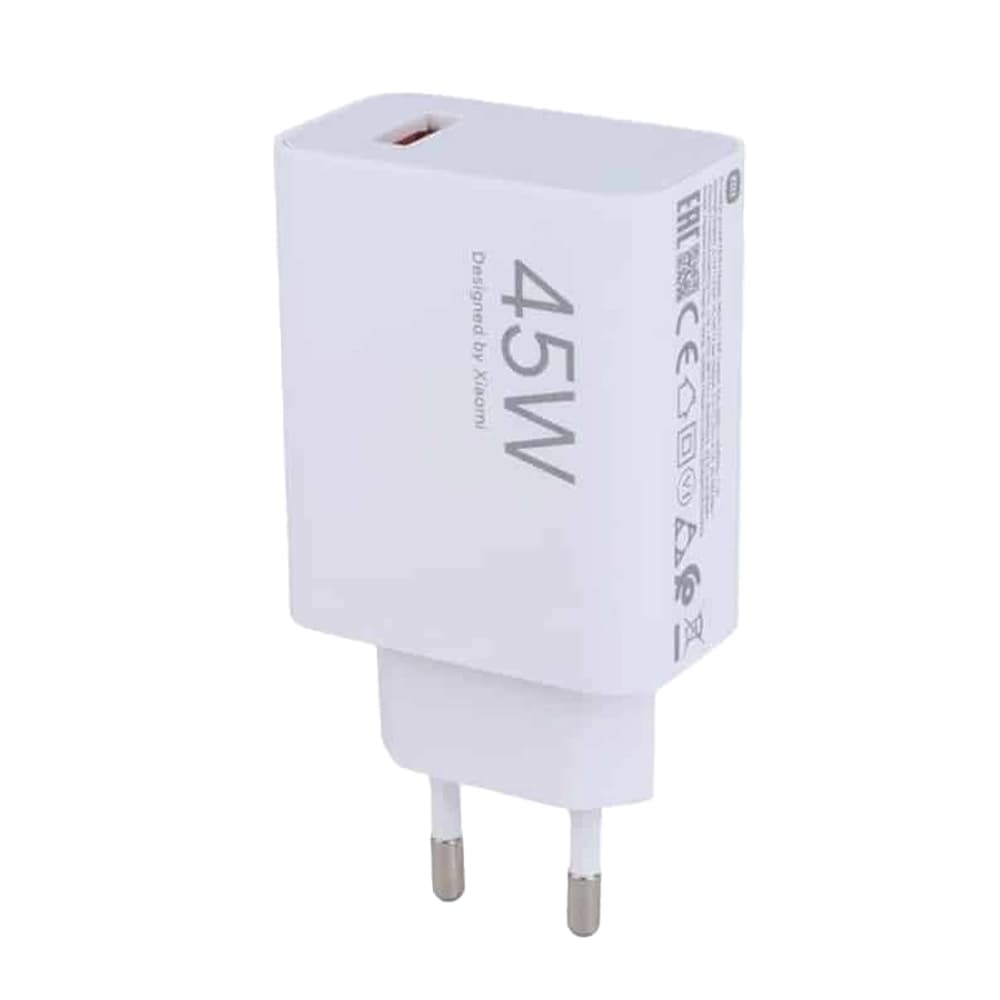 آداپتور 45 وات شیائومی اورجینال شرکتی | شارژر دیواری فست شارژ USB-A با توان 45 وات — تصویر ۳