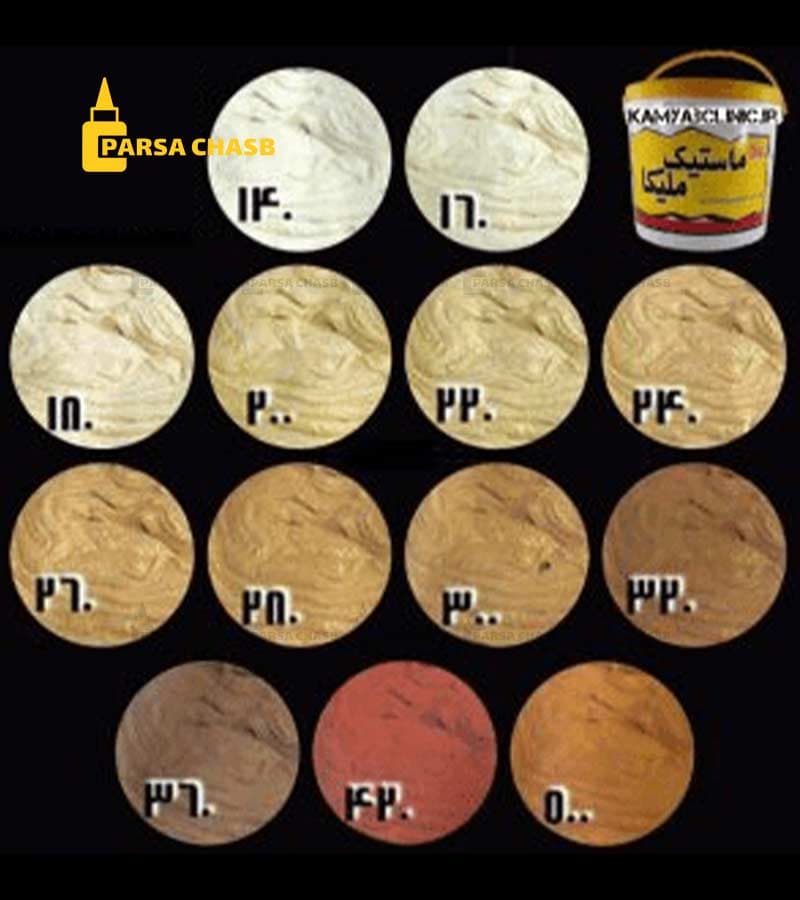 رزین ماستیک سنگ ملیکا کد 260 رنگ کرم قهوه ای تیره — تصویر ۳