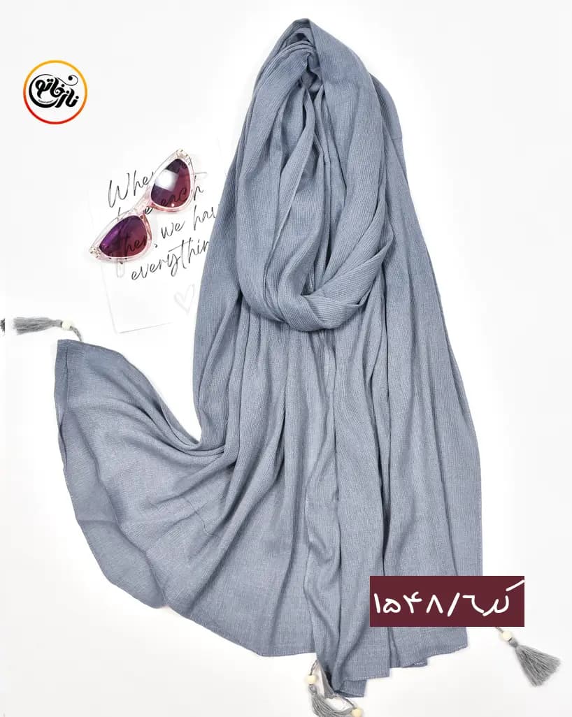 شال پلیسه ریز نخی کد 1548