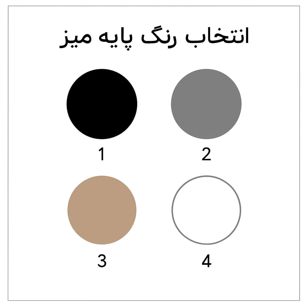 میز رستورانی و کافی شاپی مدل پایه مربعی — تصویر ۴