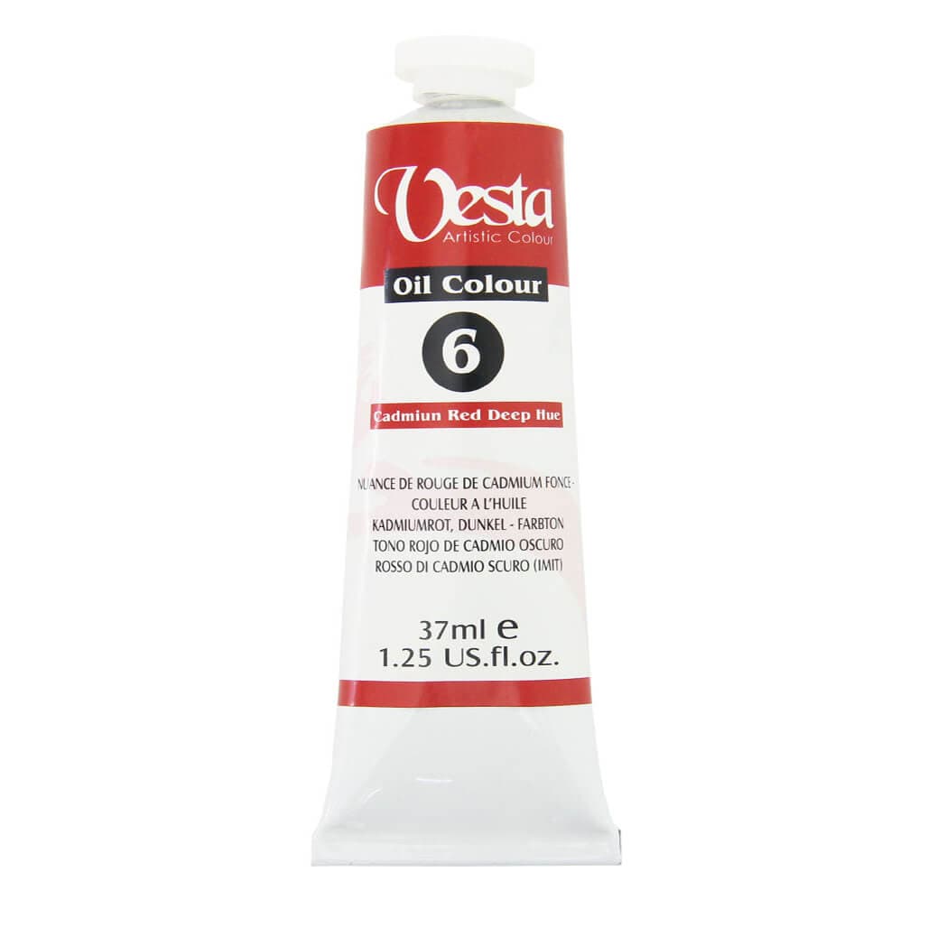 رنگ روغن وستا سری 6 – Cadmium Red Deep Hue – 37,200ml