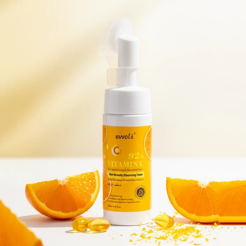 فوم شستشوی صورت ویتامین سی ایوولی evvoli Vitamin C