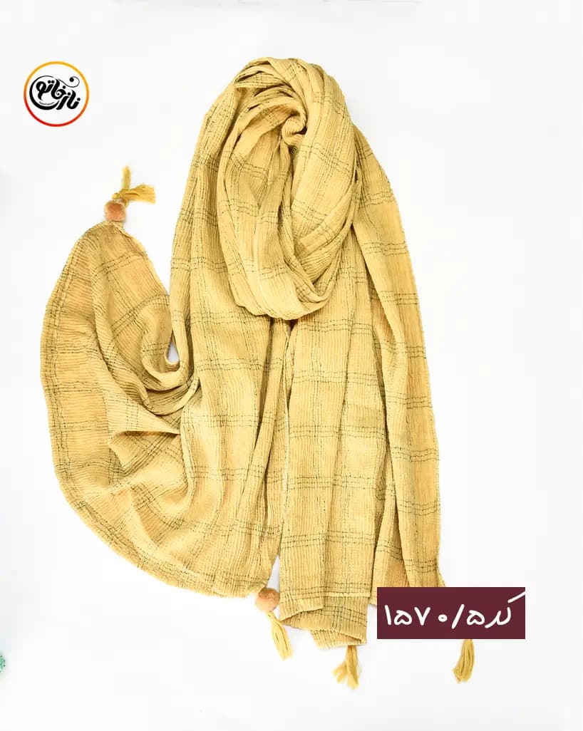 شال پلیسه چهارخونه کد 1570 — تصویر ۶