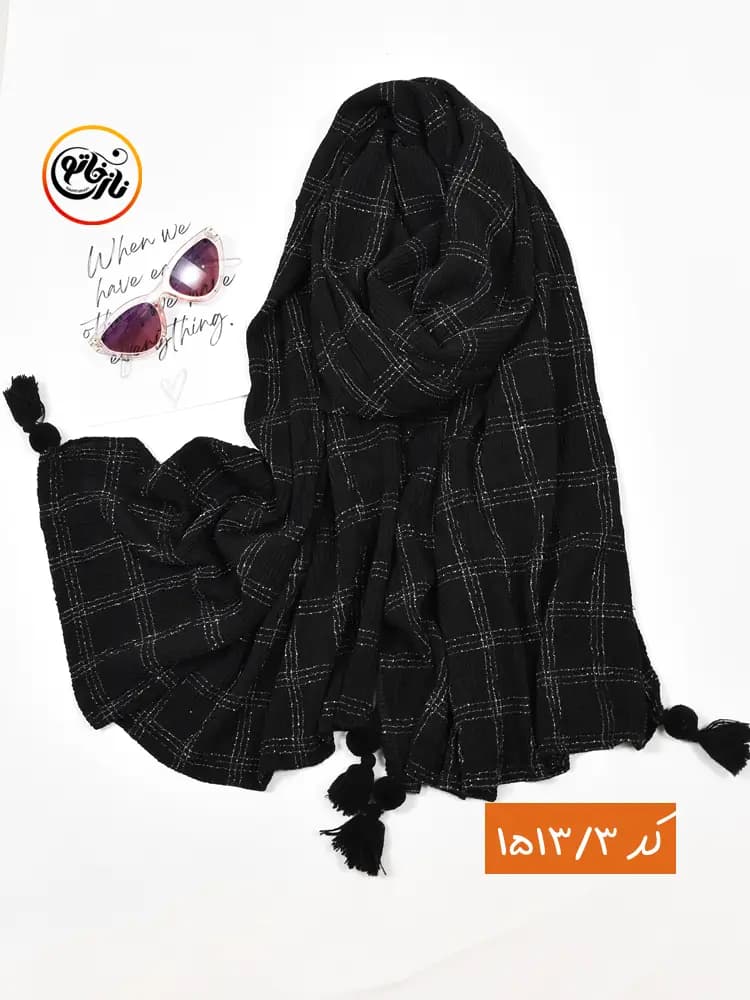 شال پاییزه چهارخونه کد 1513 — تصویر ۳