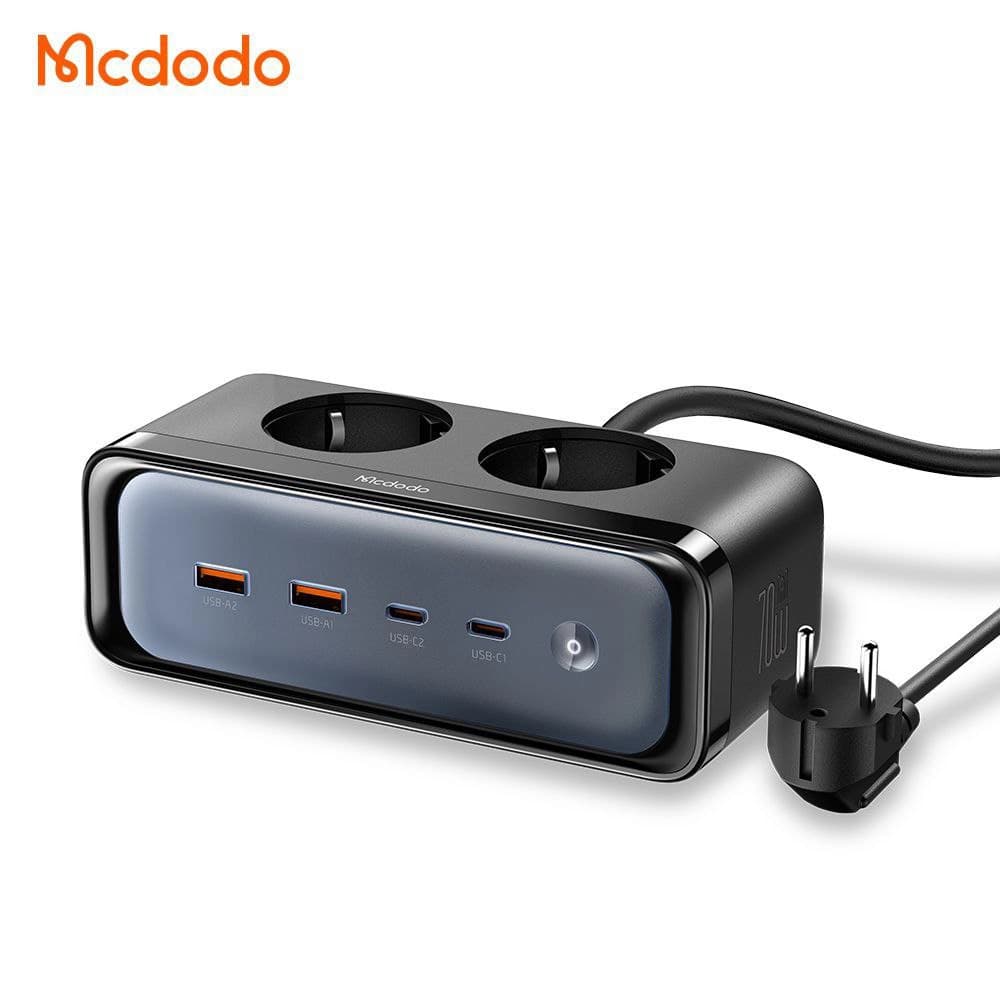 شارژر و چند راهی 70 وات مک دودو | مدل CH-4610 با دو پورت USB-C و USB-A مناسب برای شارژ همزمان
